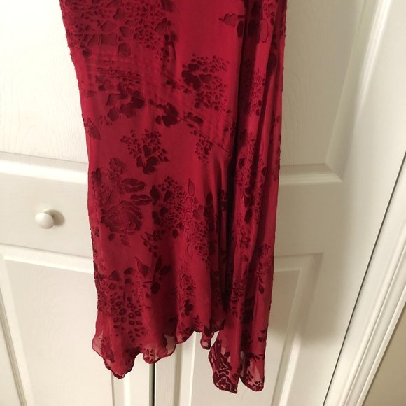 Papell Petites 6P Red Dress - Picture 6 of 7